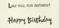 Like you, for instance!